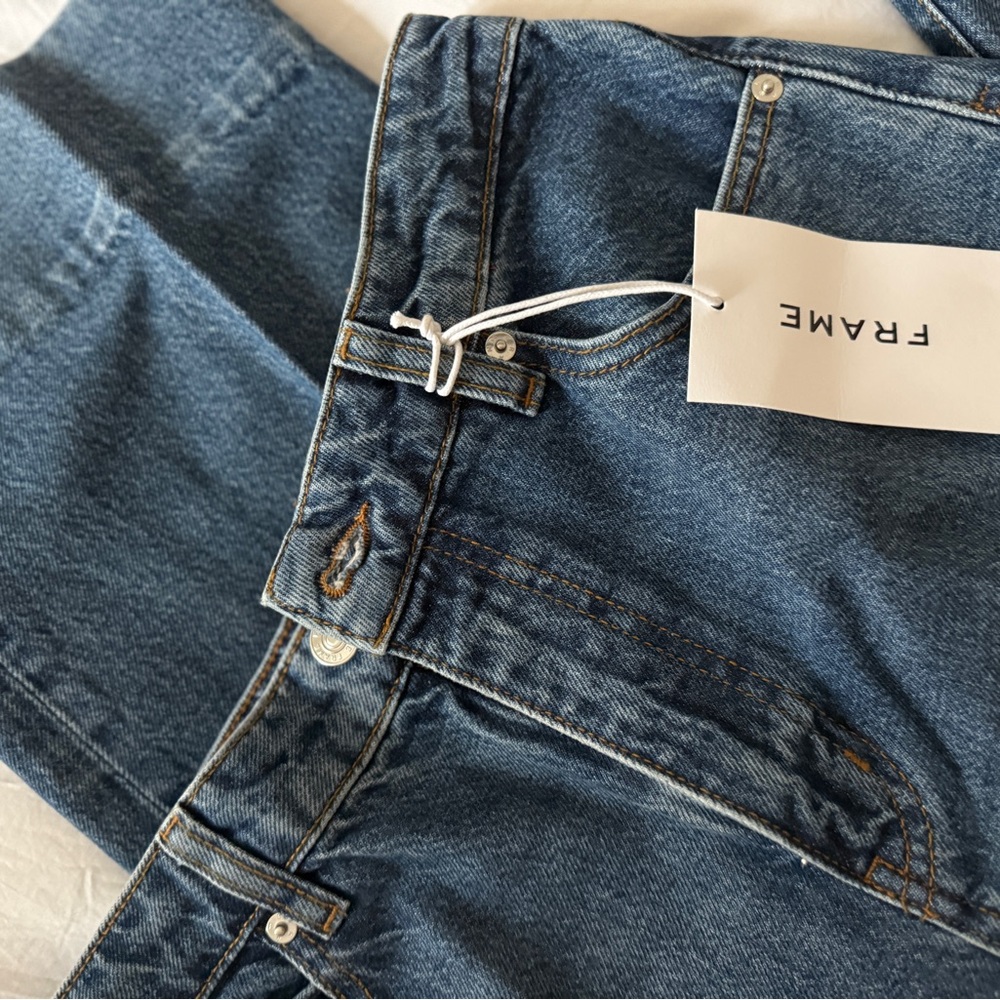 Frame Denim Blue Straight Leg Jeans - Picture 11 of 16